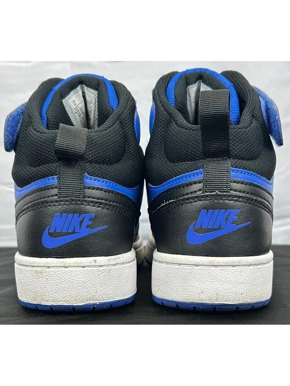 Nike Court Vision Mid Next Nature CD7782-404 Youth Size 7Y Blue Black Shoes